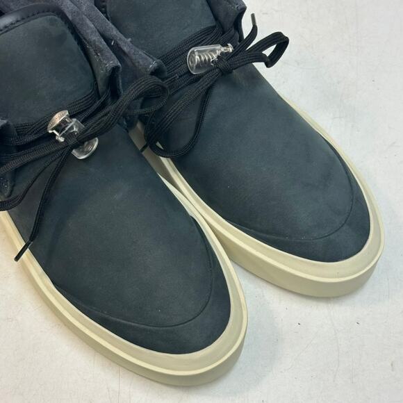 NWOT Fear of God Suede Chukka Boots Sneakers Gray Black Made in Italy EU 39 US 7